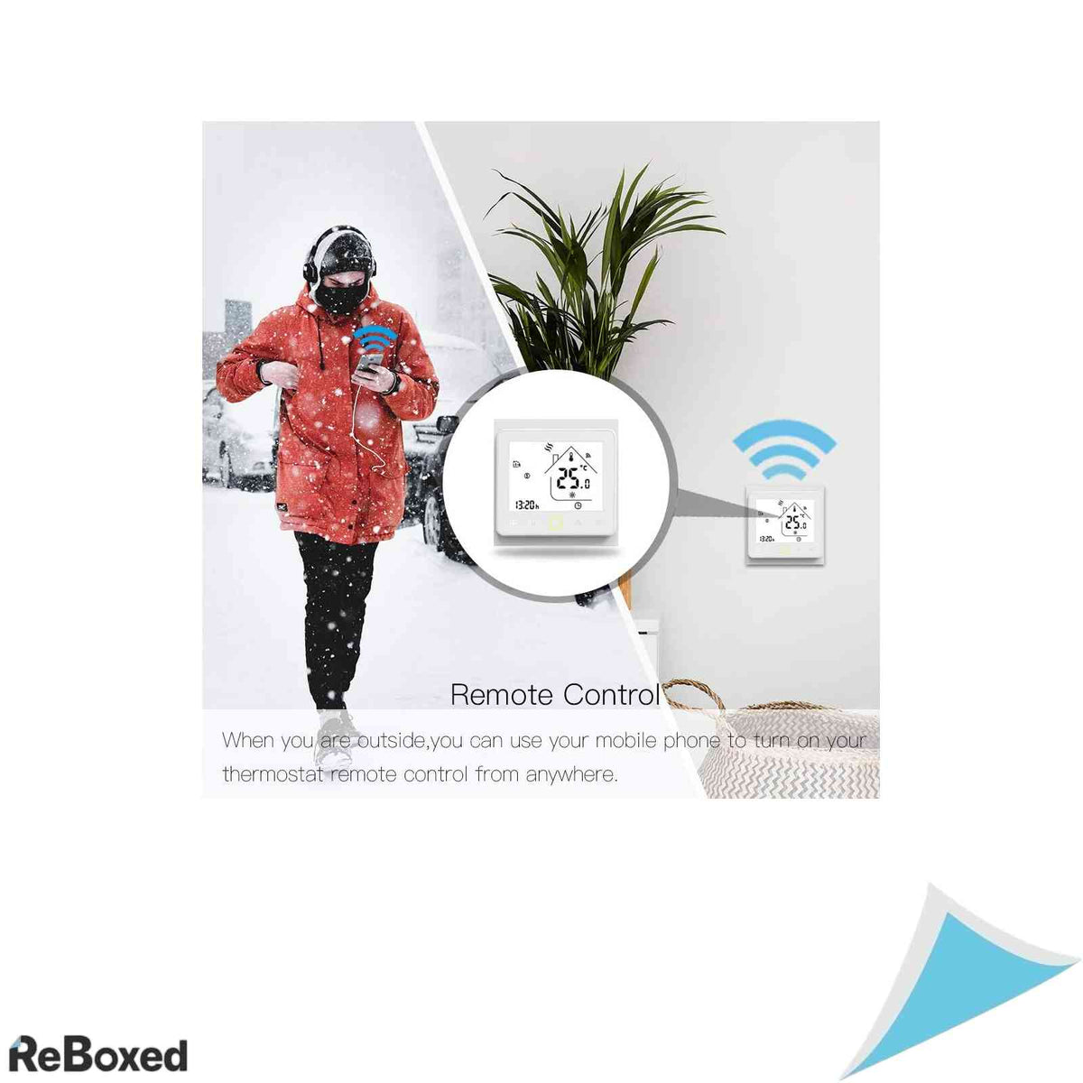 Termostat Inteligent WiFi MOES pentru Incalzire prin Pardoseala cu Apa