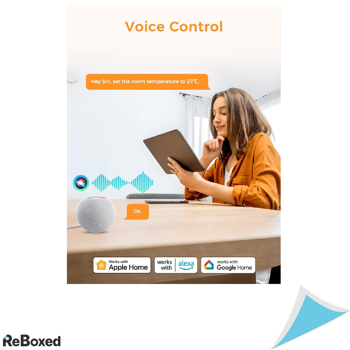 Termostat Smart WiFi pentru Centrala Termica si Incalzire in Pardoseala – Compatibil HomeKit, Alexa, Google Home