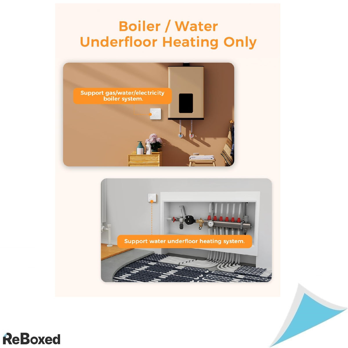 Termostat Smart WiFi pentru Centrala Termica si Incalzire in Pardoseala – Compatibil HomeKit, Alexa, Google Home