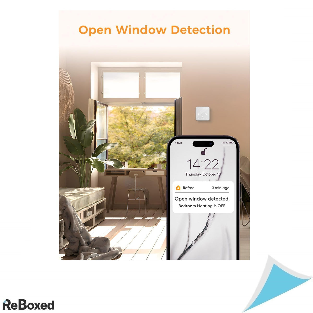 Termostat Smart WiFi pentru Centrala Termica si Incalzire in Pardoseala – Compatibil HomeKit, Alexa, Google Home