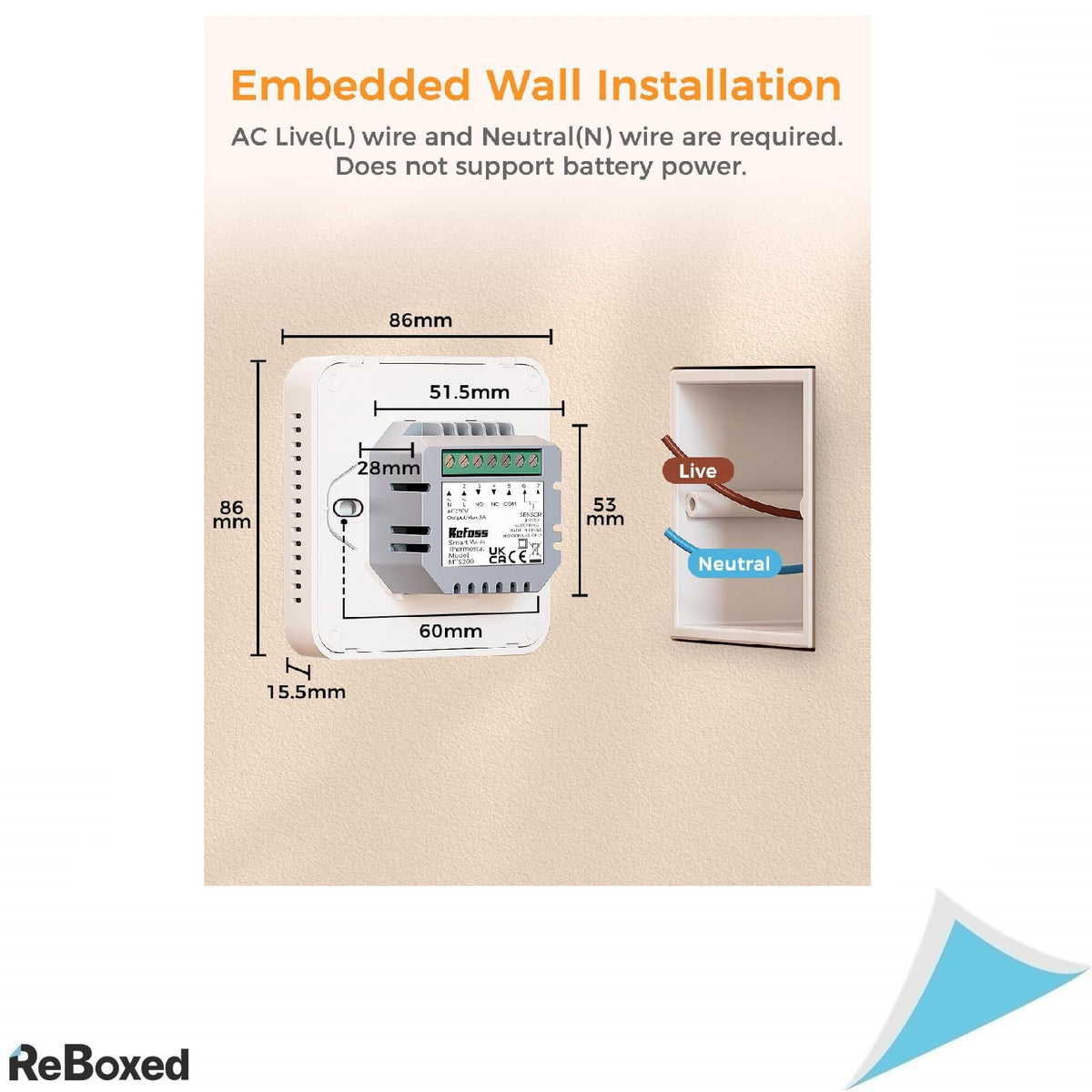 Termostat Smart WiFi pentru Centrala Termica si Incalzire in Pardoseala – Compatibil HomeKit, Alexa, Google Home