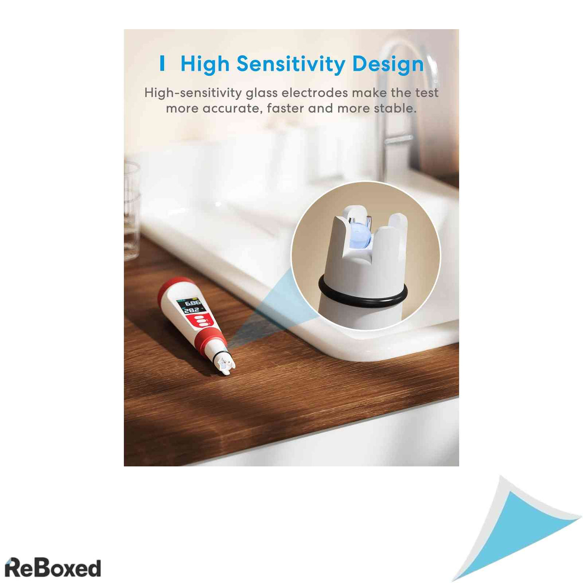 Tester digital calitatea apei Flysocks 4 in 1, masurare pH, TDS, EC si Temperatura