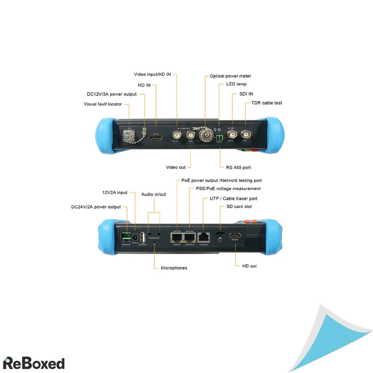 Tester Profesional CCTV NOYAFA IPC-716 MOVTADHS PLUS, Ecran Touch 7 Inch, Suport 8K, IP, AHD, TVI, CVI, SDI, PoE, Multimetru, OPM, VFL, TDR, WiFi