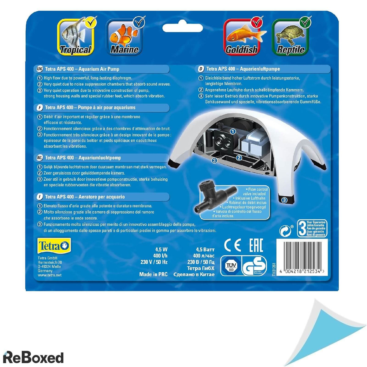 Tetra APS50 Pompa de Aer pentru Acvariu 10-60l