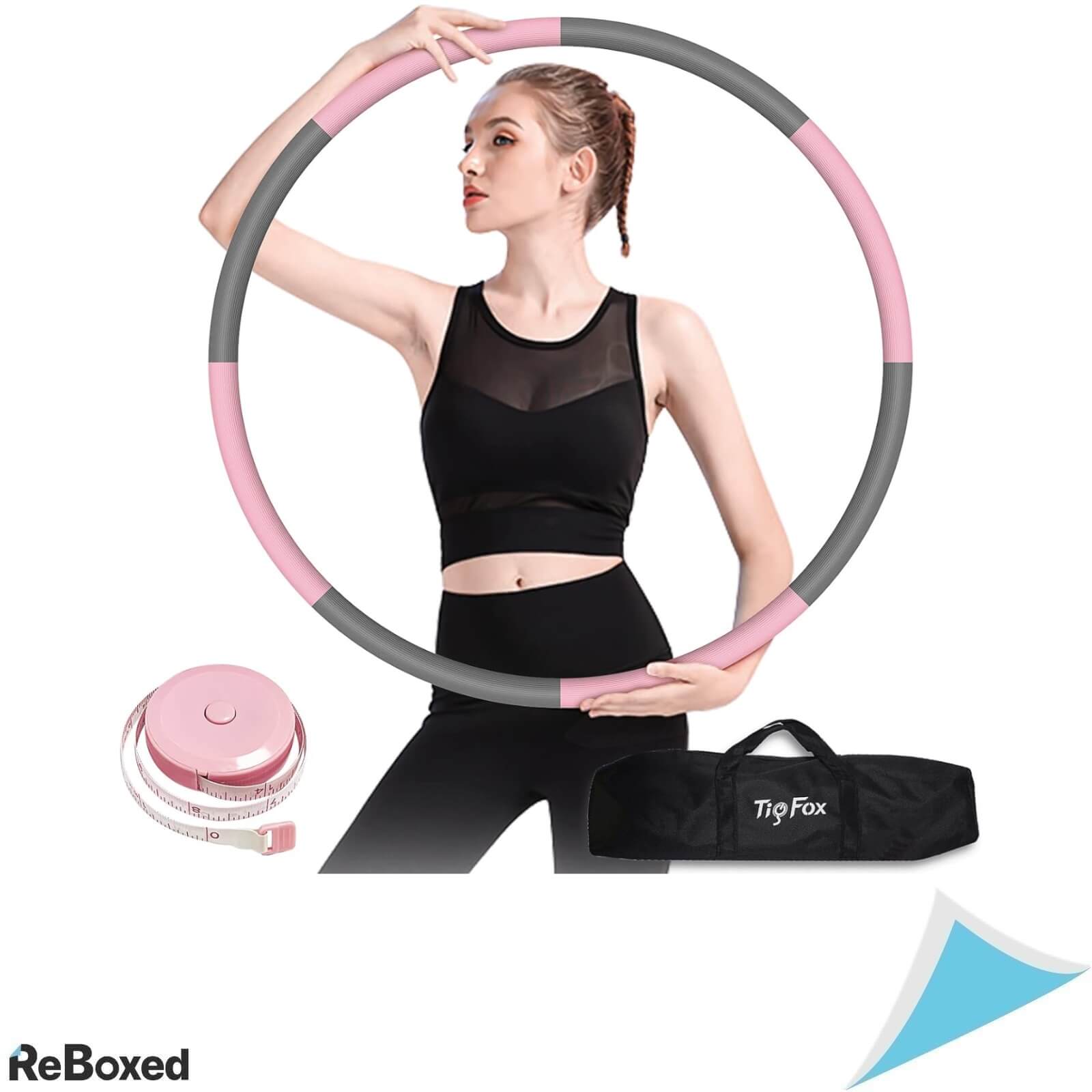 TigFox Hula Hoop 88cm Otel 8 Piese 1.2Kg