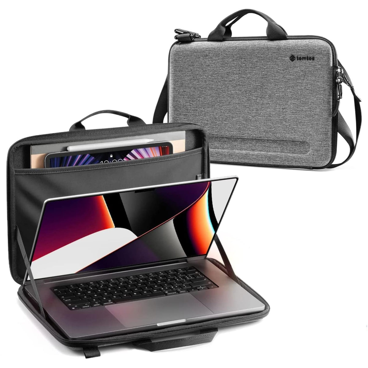 Tomtoc Geanta pentru MacBook Pro 16&quot; si Ipad Pro 12.9&quot;