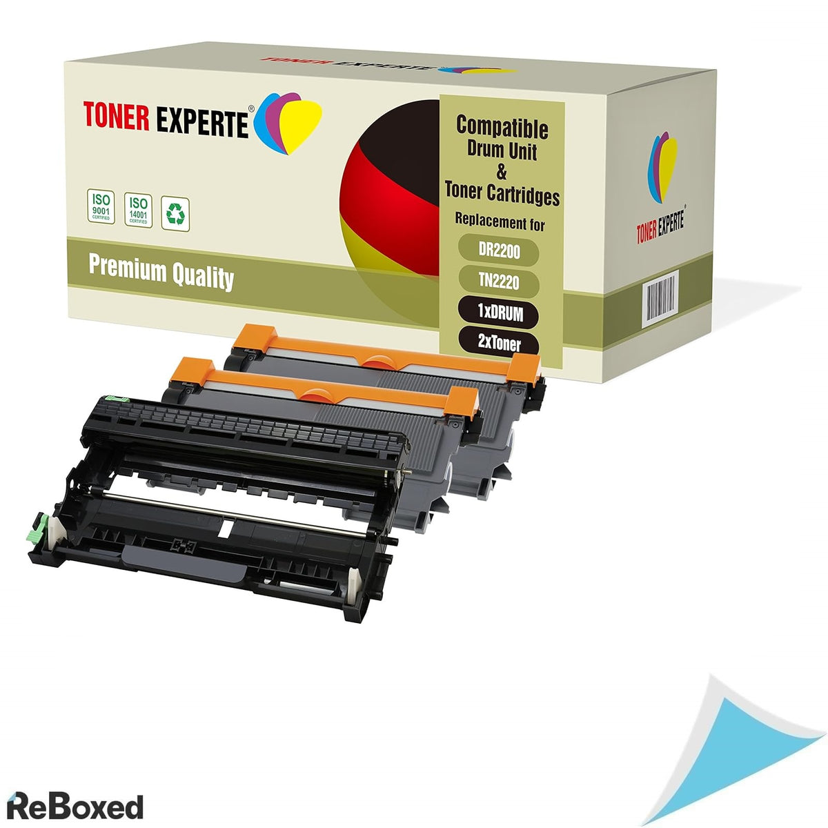 Toner Experte Unitate Imagine DR2200 si 2 Cartuse Toner TN2220 TN2010