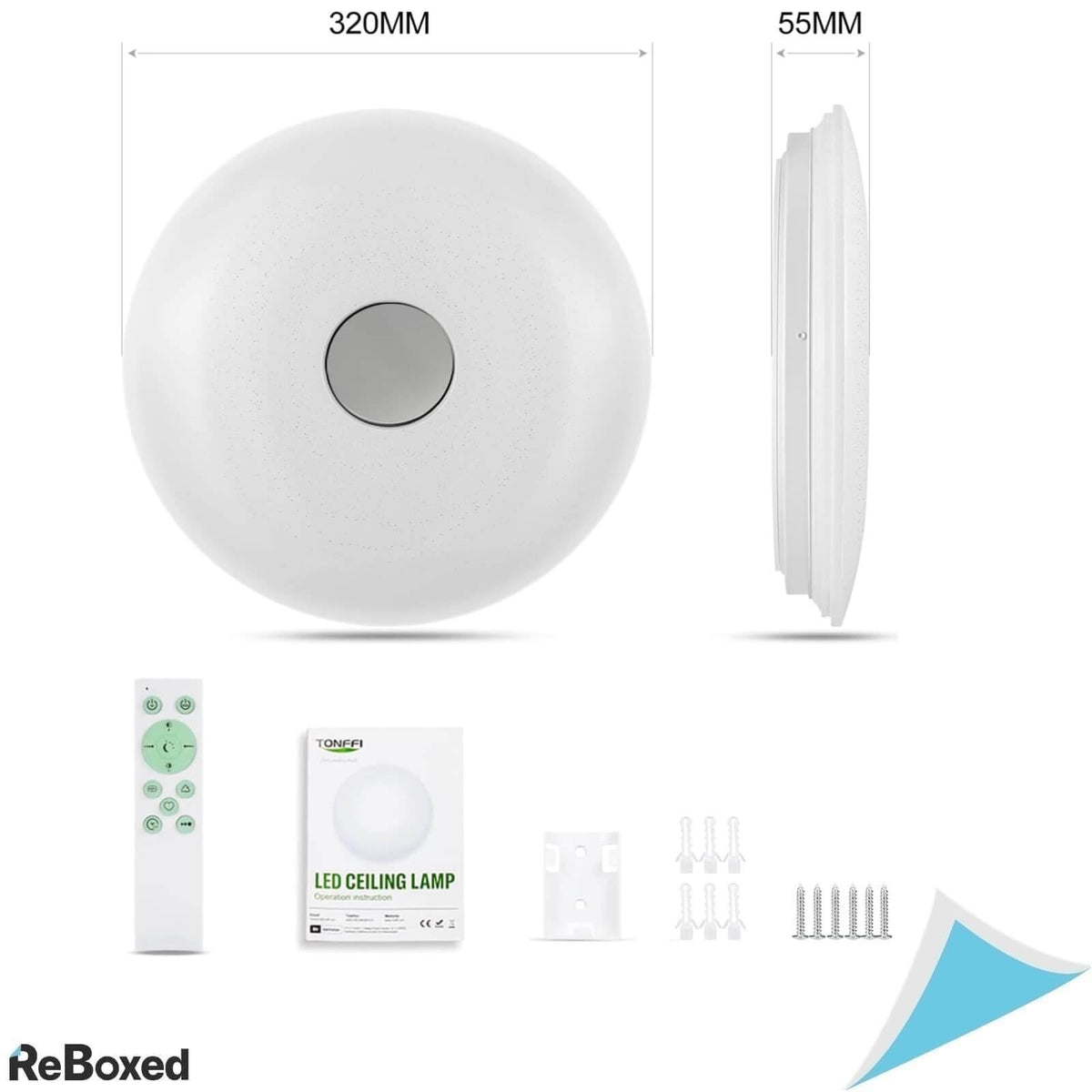 TONFFI Lampa LED de Tavan RGB 24W Dimmabila cu Telecomanda