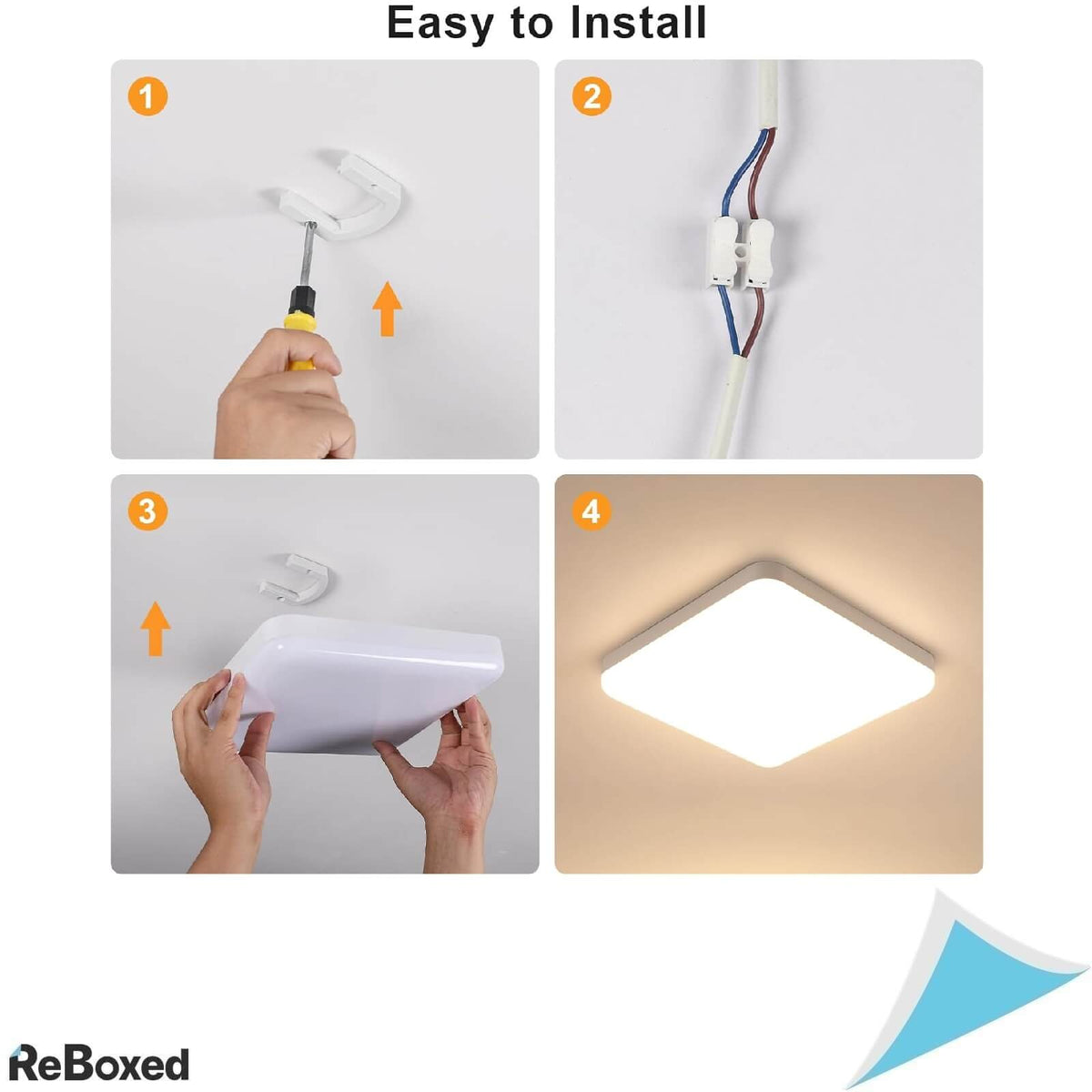 Toolight Lampa LED de Plafon Patrata 32W 3600lm