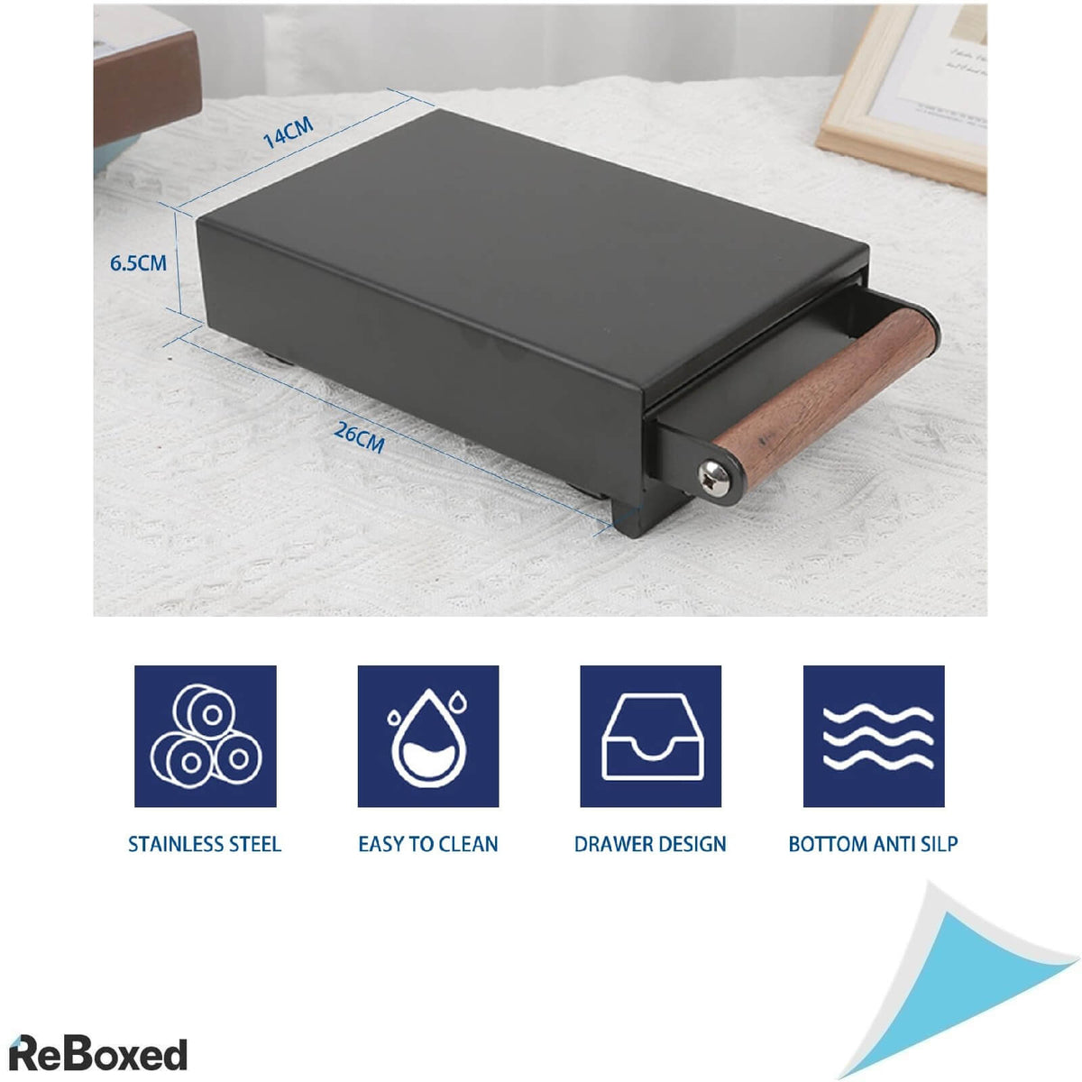 Toosoar Accesoriu Knock Box Tip Sertar pentru Espressor
