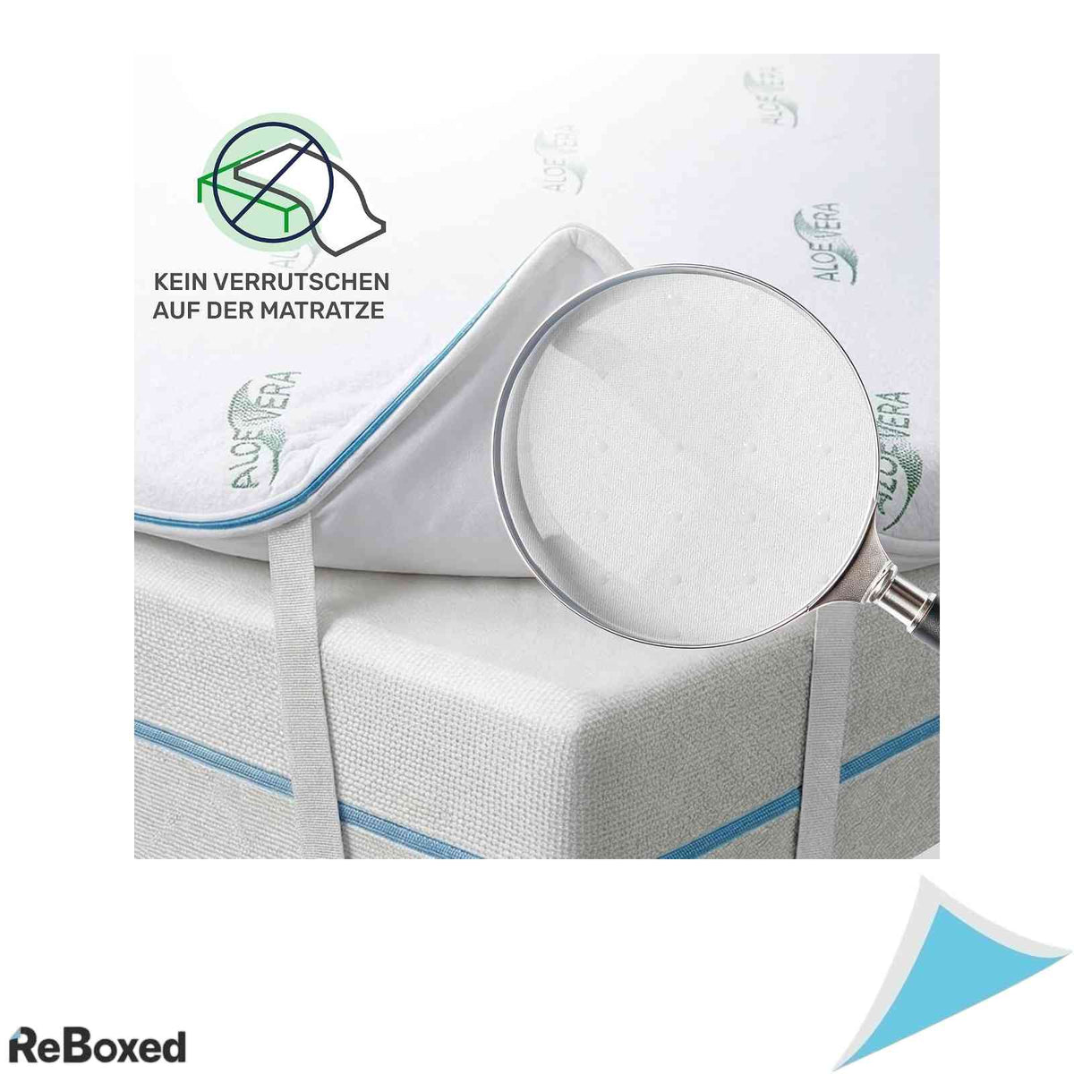 Topper Saltea Dailydream Aloe Vera 80x200 cm Spuma cu Memorie Grosime 5 cm Hipoalergenic si Antiderapant