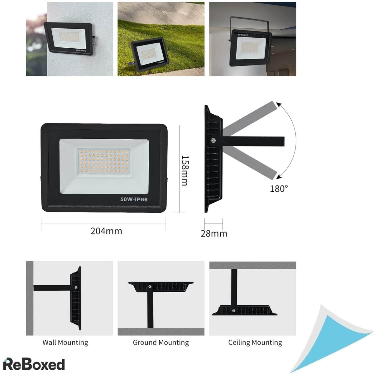 Treoir Proiector LED 50W 5000lm 3500K IP66