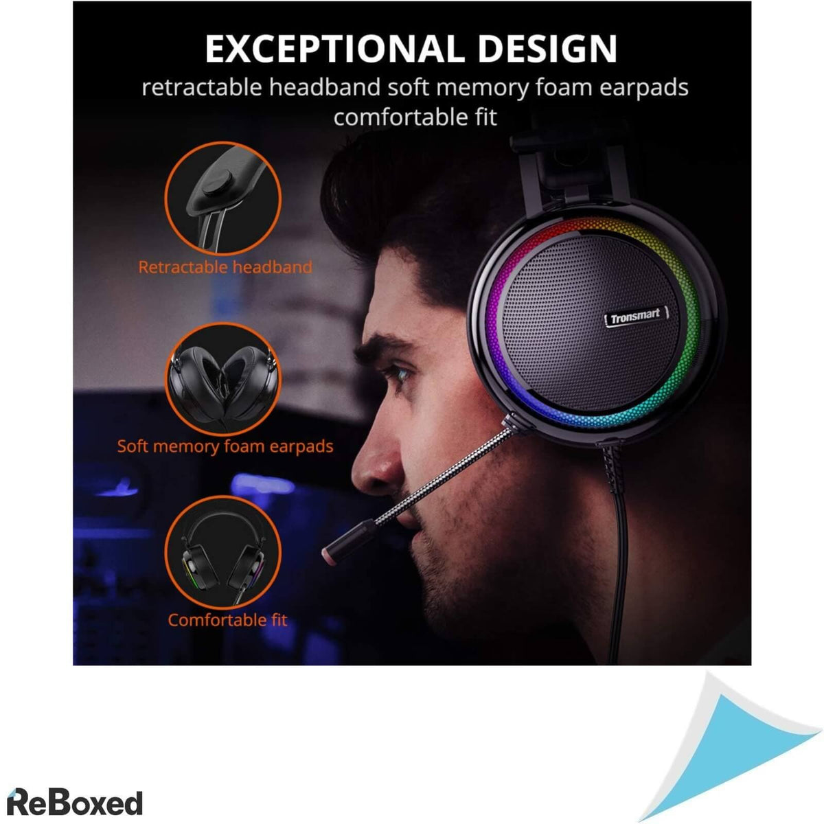 Tronsmart Glary Casti Audio Gaming USB Sunet Stereo Surround 7.1