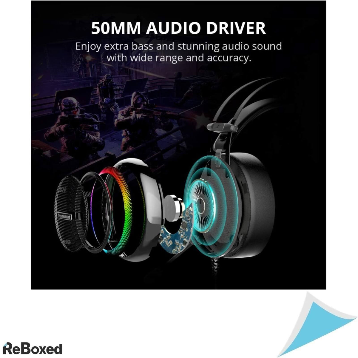 Tronsmart Glary Casti Audio Gaming USB Sunet Stereo Surround 7.1