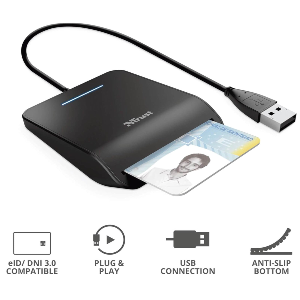 Trust Primo Cititor de Carduri Inteligent DNI USB eID