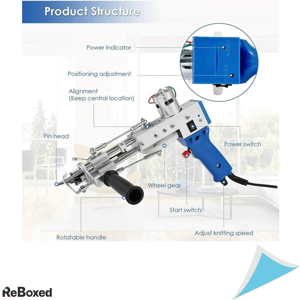 TZUTOGETHER  Pistol Electric De Tesut Covoare