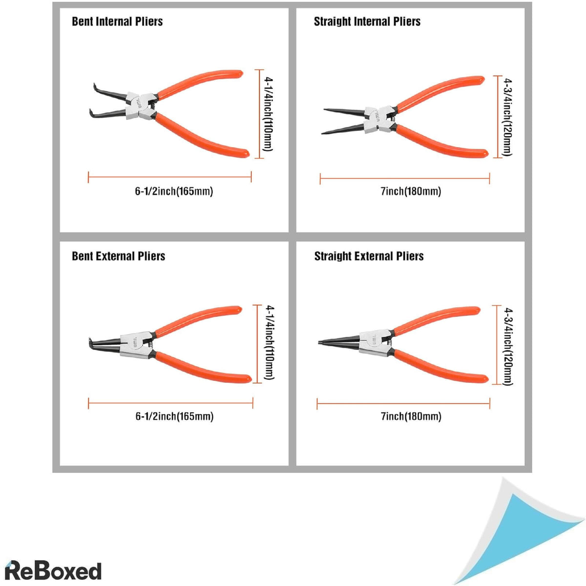 Umi Set 4 Clesti pentru Sigurante 180mm/7&quot;