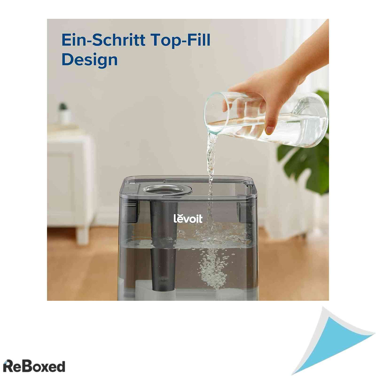 Umidificator de Aer Inteligent Levoit Classic 300S Capacitate 6L Top-Fill Ultrasonic Control Wi-Fi App Alexa si Google Assistant Silentios 27dB Negru/Alb