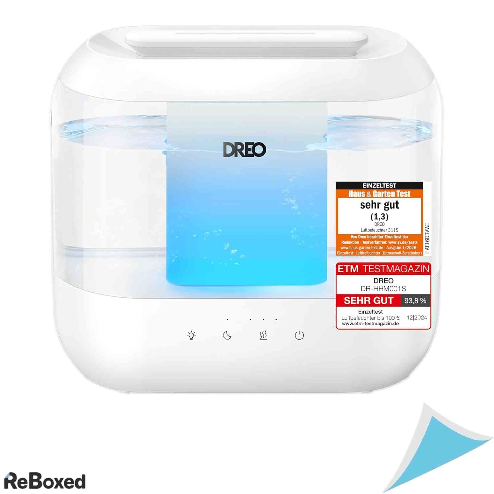 Umidificator de Aer cu Ultrasunete Dreo 4L Difuzor Arome si Lumina de Veghe Umidificare Top Fill Silentios