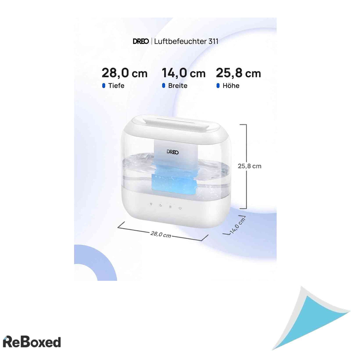 Umidificator de Aer cu Ultrasunete Dreo 4L Difuzor Arome si Lumina de Veghe Umidificare Top Fill Silentios