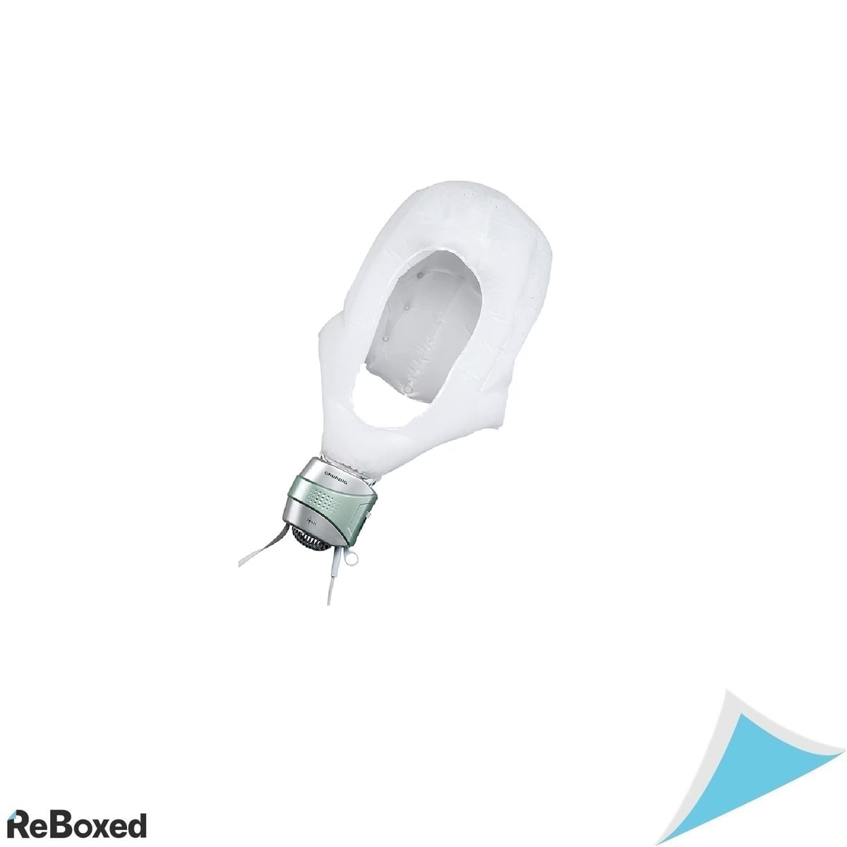 Uscator de par tip casca Grundig HS6780, 600W, tehnologie ionica, 2 trepte, cablu 3m – argintiu/verde