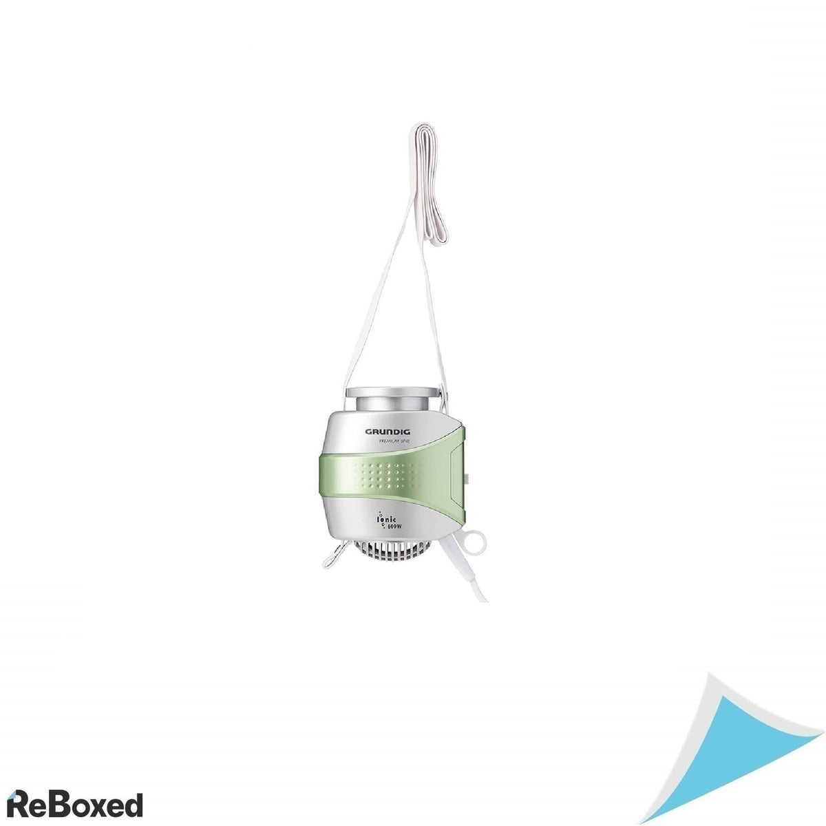 Uscator de par tip casca Grundig HS6780, 600W, tehnologie ionica, 2 trepte, cablu 3m – argintiu/verde