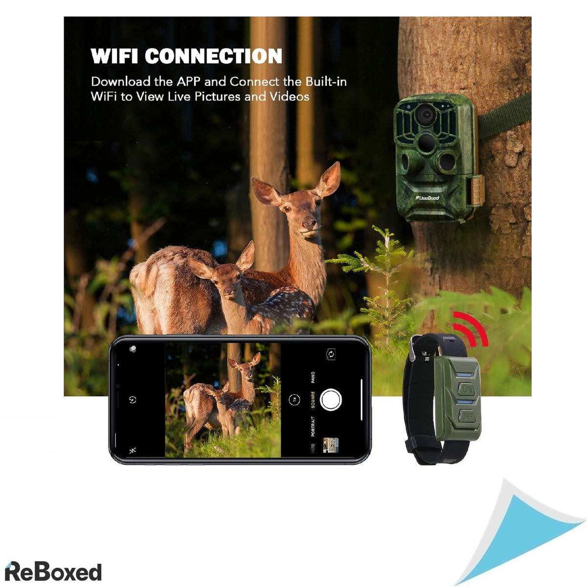 usogood Camera de Supraveghere pentru Fauna Salbatica WiFi 24MP 1296P