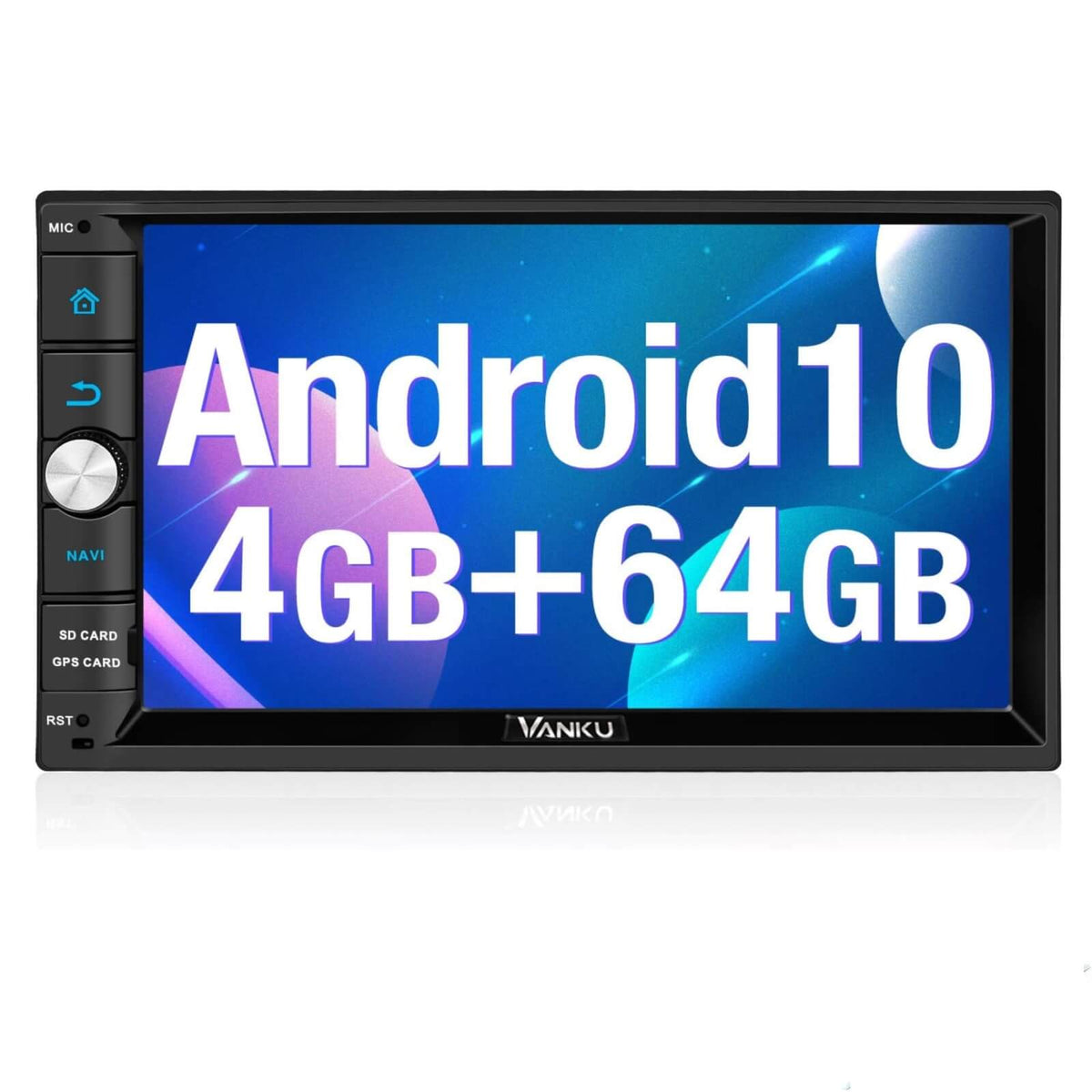 Vanku 7&quot; Android 10 Auto Radio Navigatie 64GB WiFi 4G Bluetooth