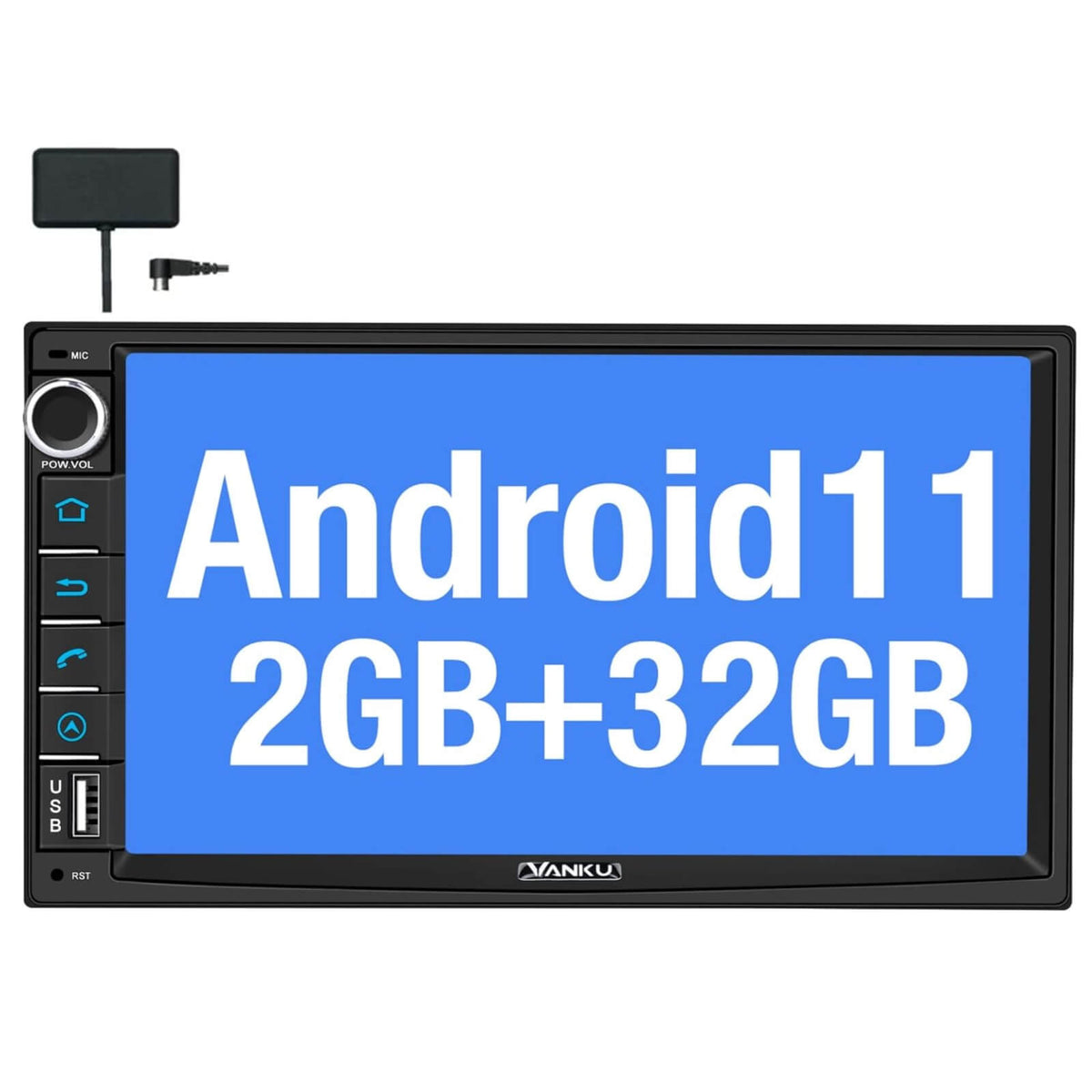 Vanku 7&quot; Android 11 Radio Navigatie 32GB Bluetooth WiFi