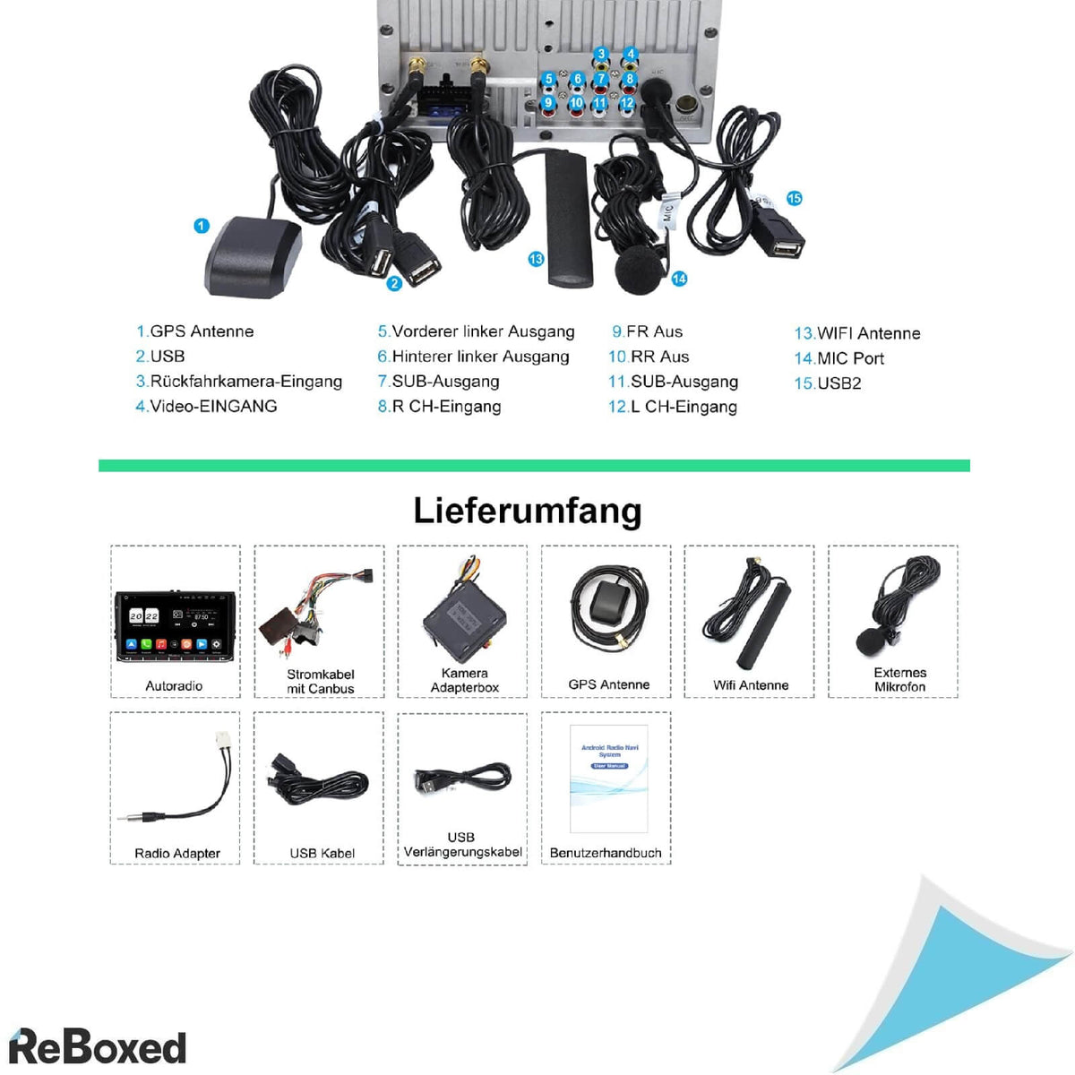 Vanku 9&quot; Android 11 Auto Radio Navigatie 32GB Bluetooth WiFi