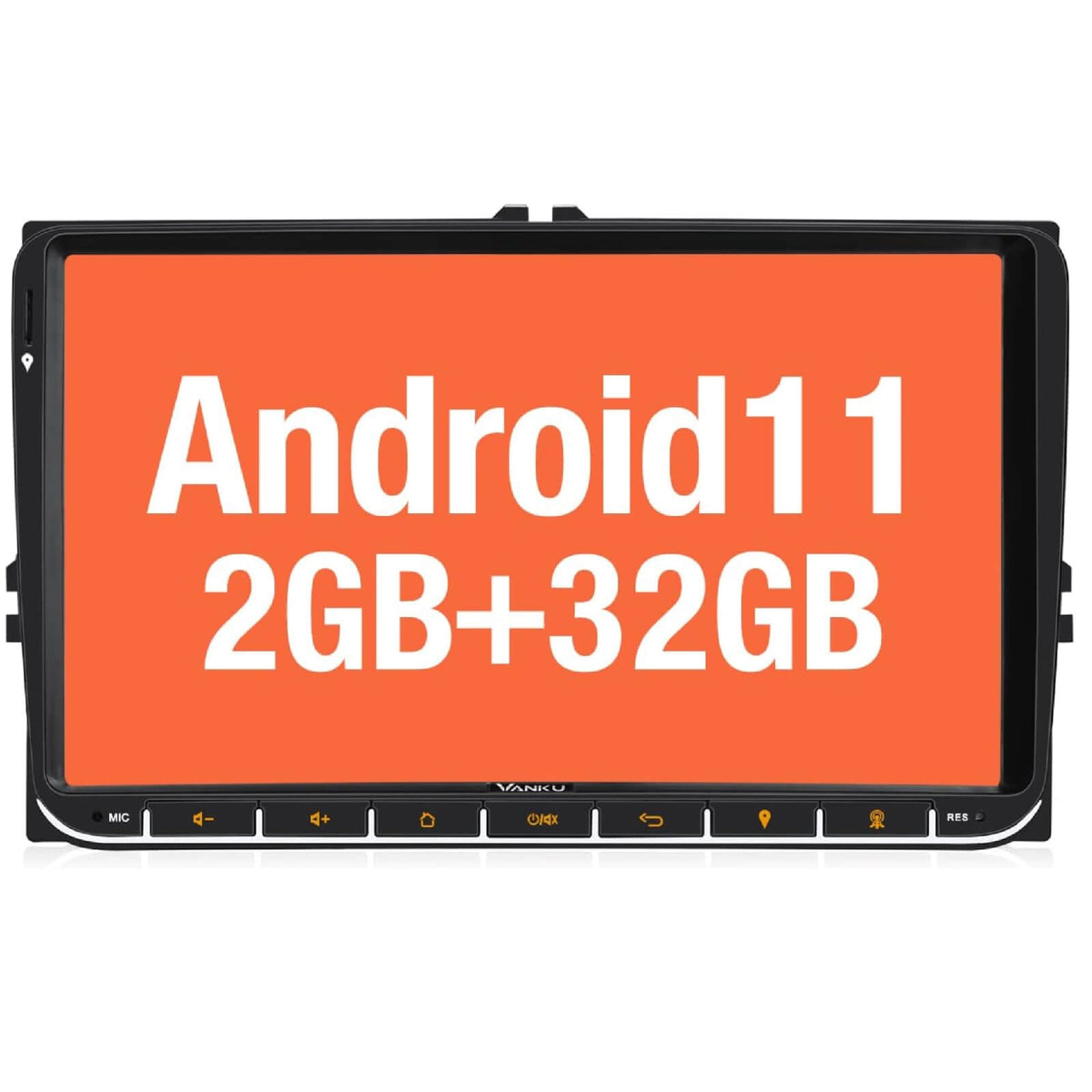 Vanku 9&quot; Android 11 Auto Radio Navigatie 32GB Bluetooth WiFi