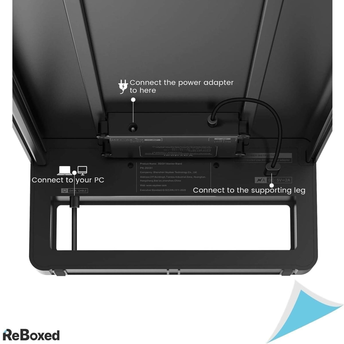 Vardeer Suport pentru Doua Monitoare din Aluminiu 4xHUB 3.0