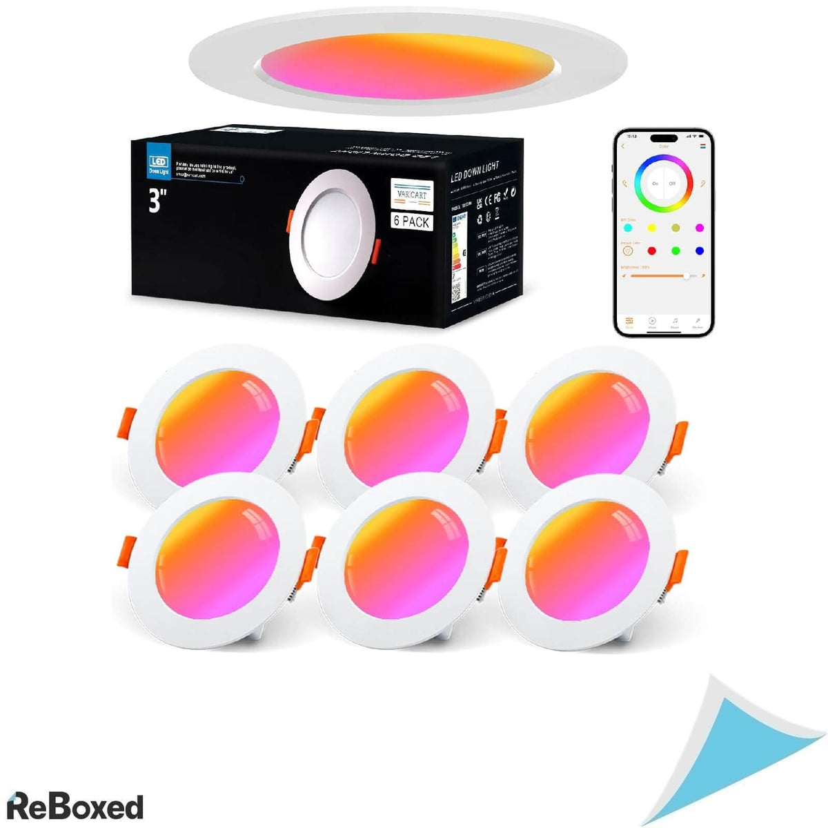 Varicart Set 6 Spoturi LED RGB 7W