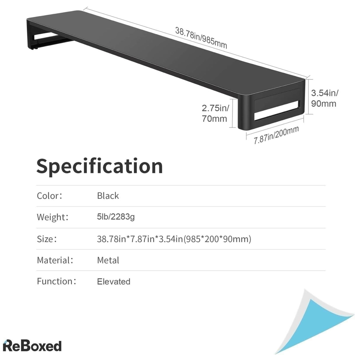 Vaydeer Suport Metalic pentru 2 Monitoare 32 Inch