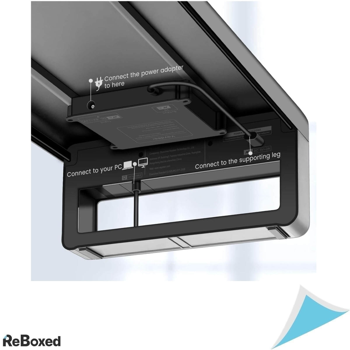 Vaydeer Suport pentru Monitor din Aluminiu 4xUSB 3.0