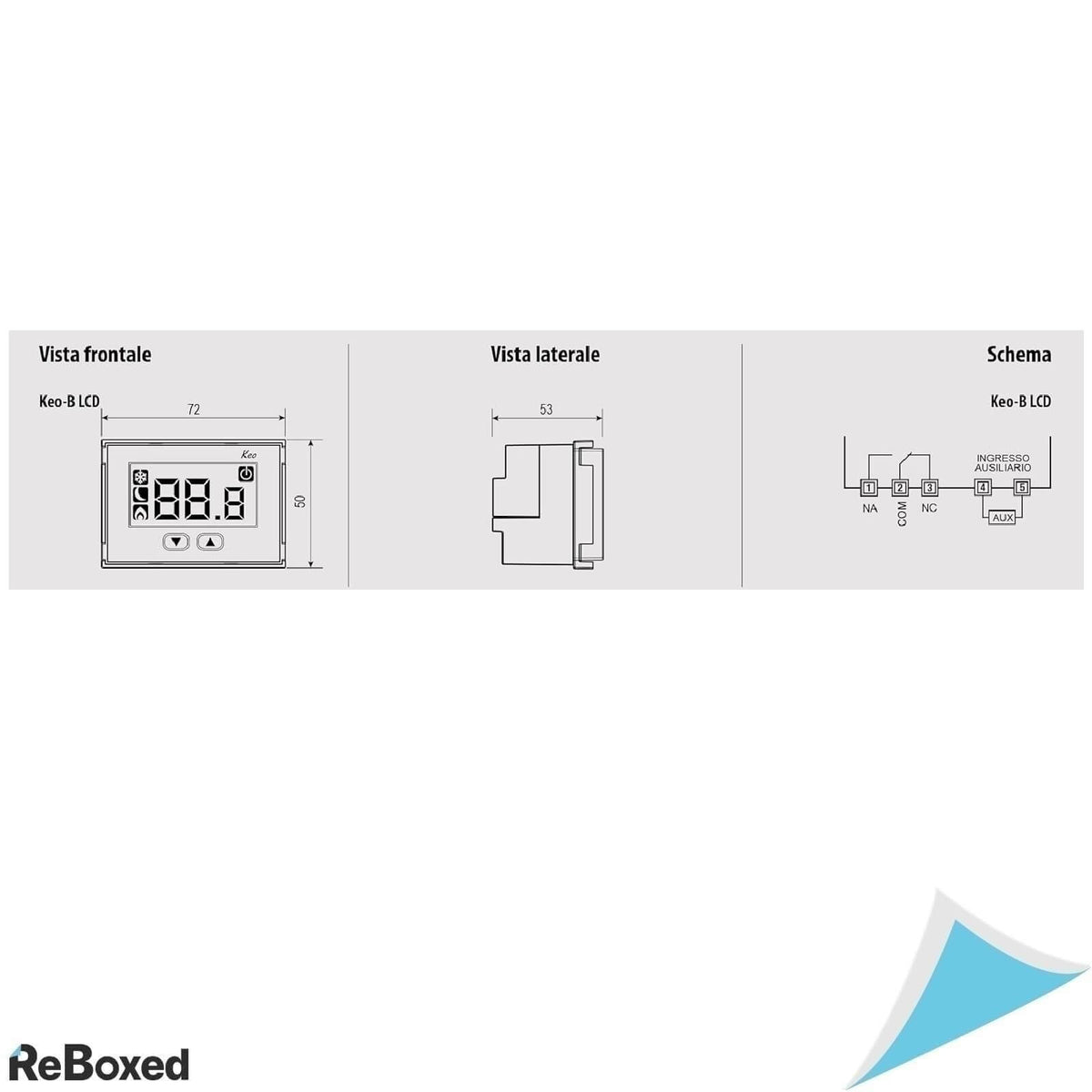 Vemer VE267100 KEO-B Termostat LCD Incastrabil