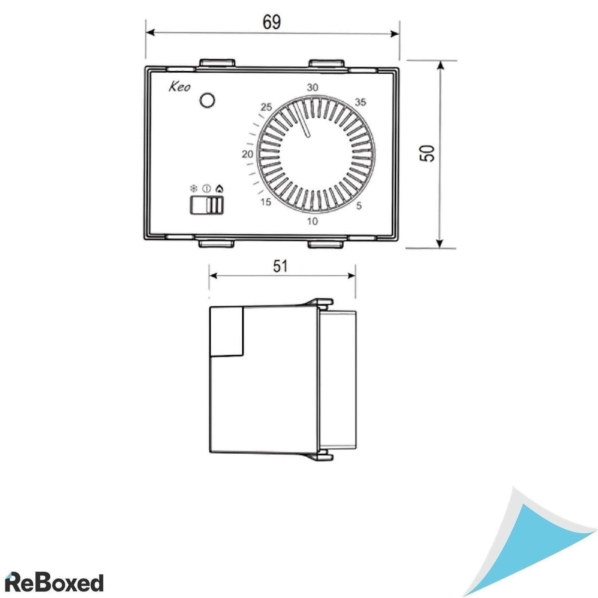 Vemer VN171500 KEO-A Termostat 230V AC