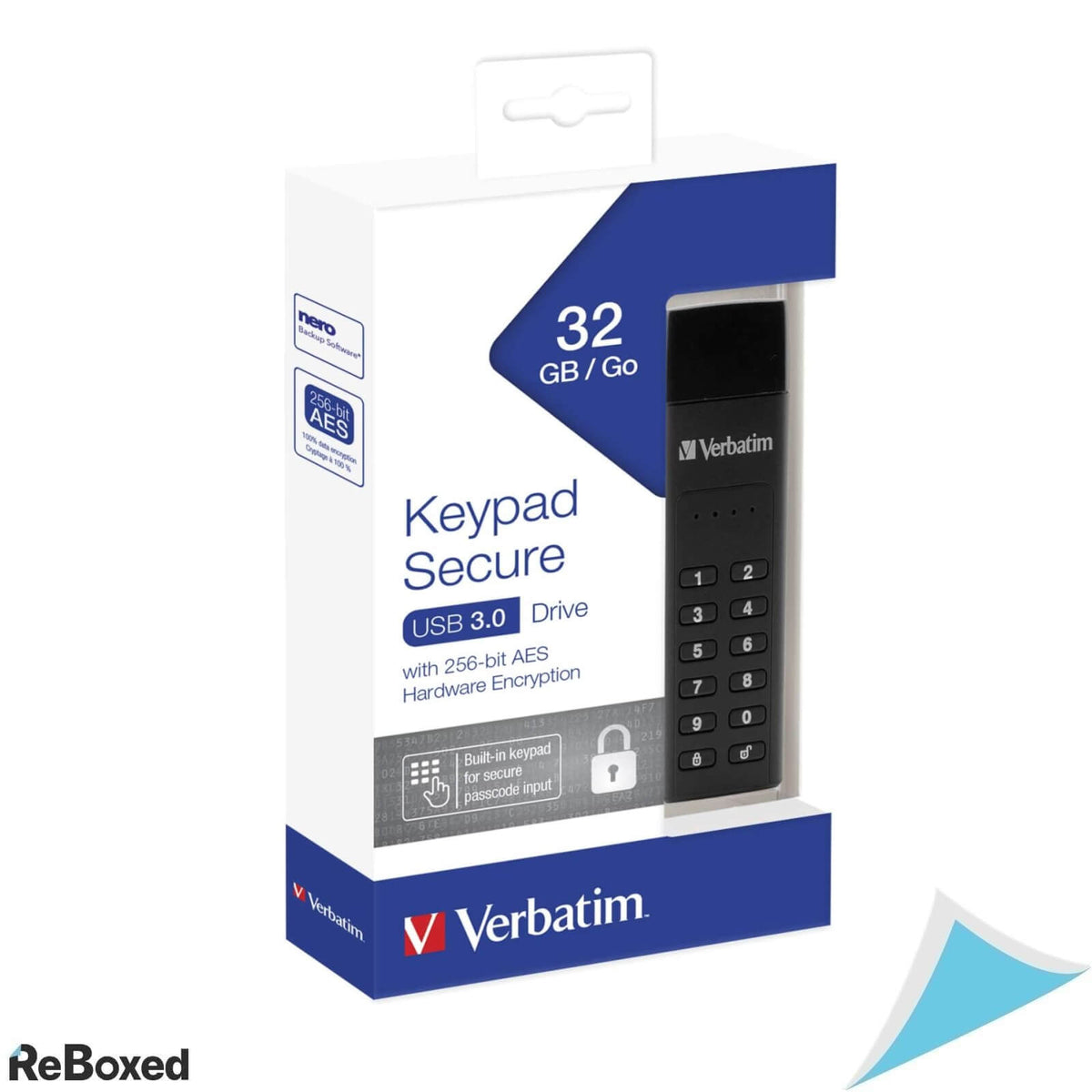 Verbatim Memorie USB Keypad Secure 32GB USB 3.0 Negru