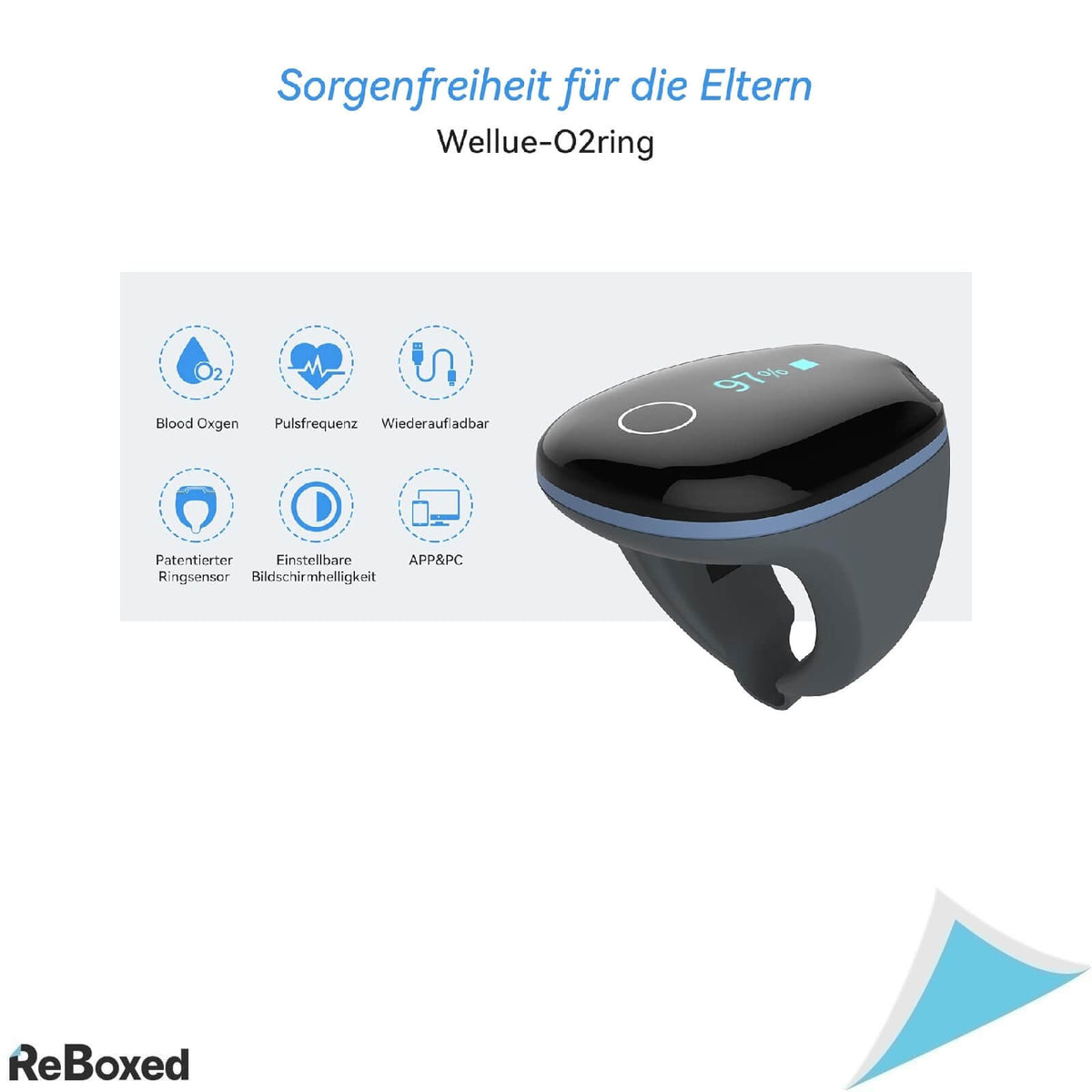 Viatom O2 Pulsoximetru sub Forma de Inel PO2