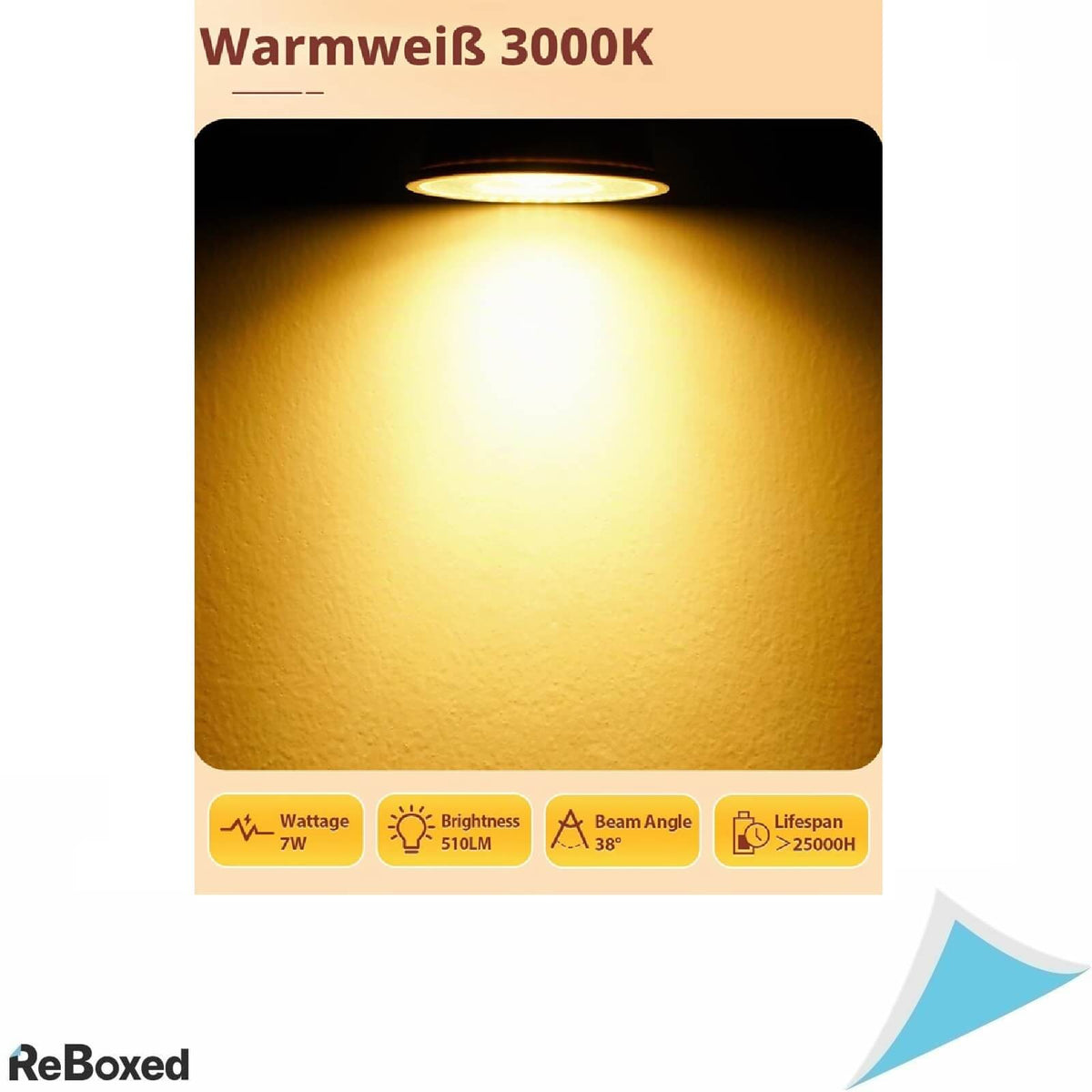 Viiiva Set 12 Becuri LED GU10 510lm 3000K 7W