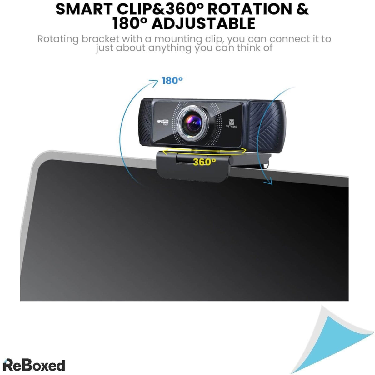Vitade Webcam cu Microfon Stereo 1080P 60fps Full HD