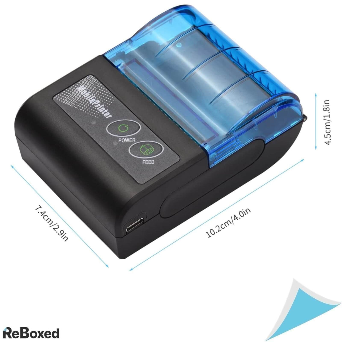 VL-Villore Mini Imprimanta Termica Portabila 58mm Bluetooth USB