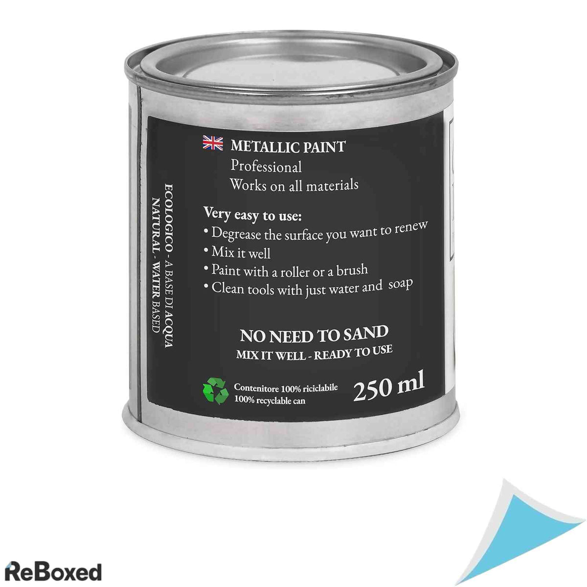 Vopsea metalizata Chalk Paint Everything, 250 ml, Argintiu