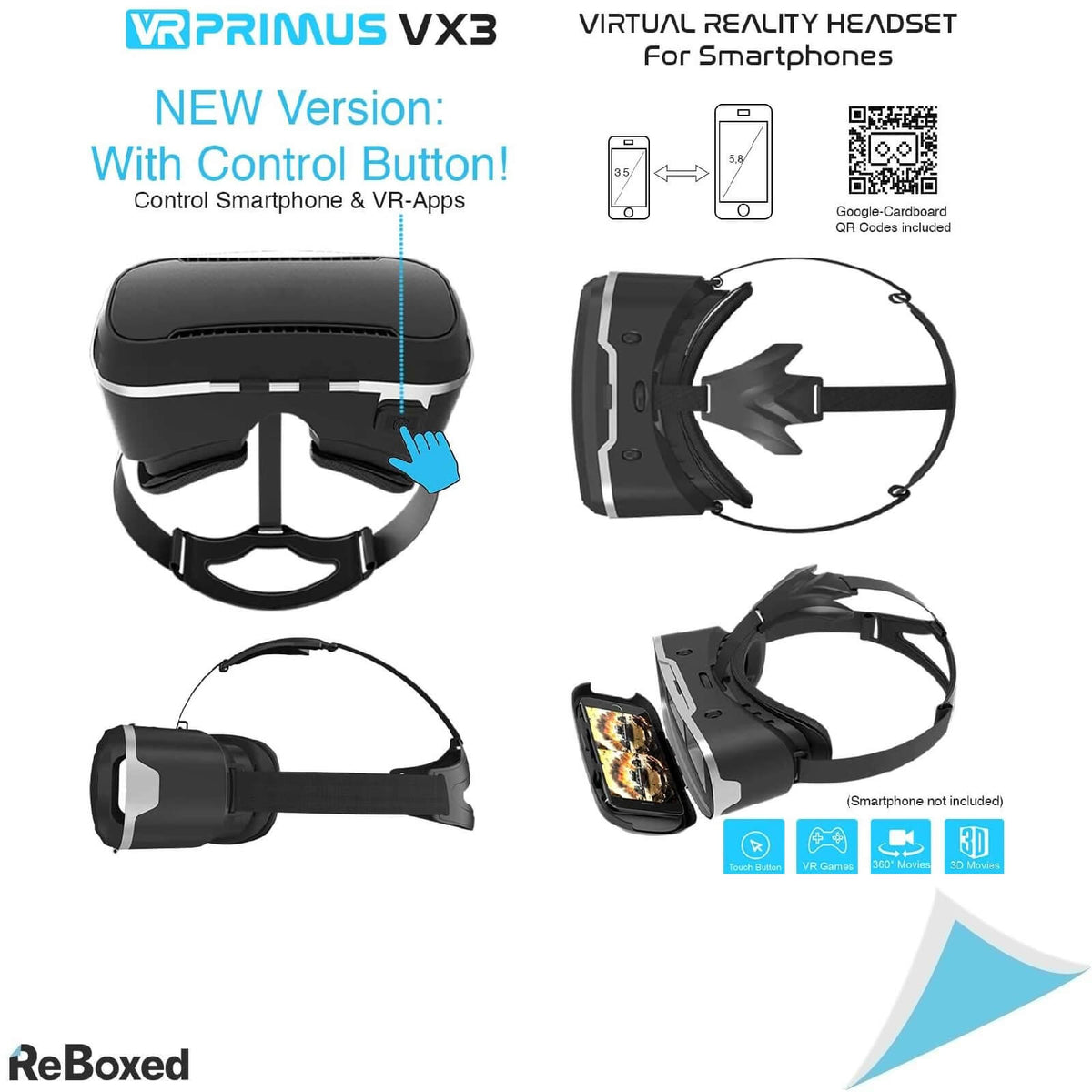VR-Primus VX3 Casca VR cu Controller Inclus