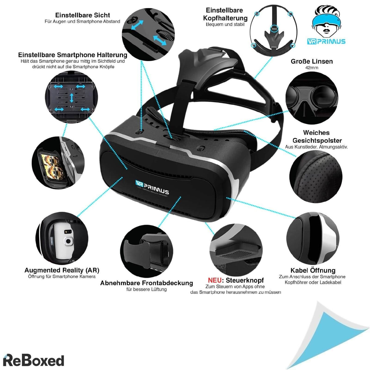 VR-Primus VX3 Casca VR cu Controller Inclus