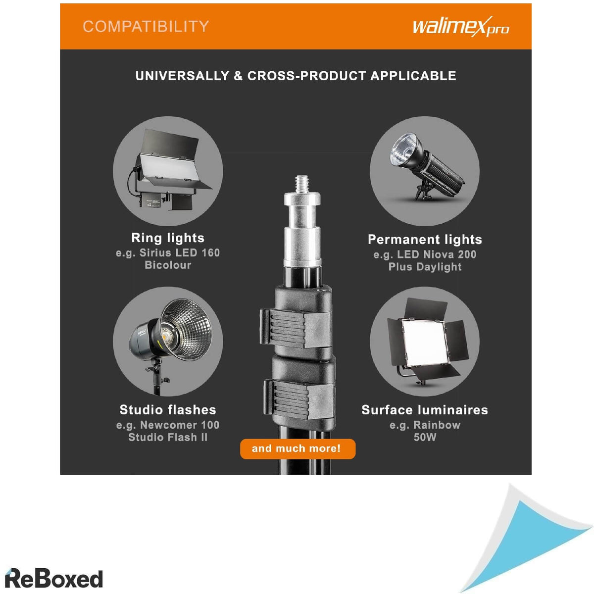 Walimex Pro WT-802 Trepied Profesional Aluminium 108 cm