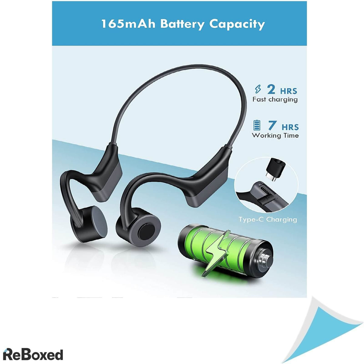 WANFEI Casti Conductie Osoasa Sport Cu Microfon BT 5.0 IP67 Negru