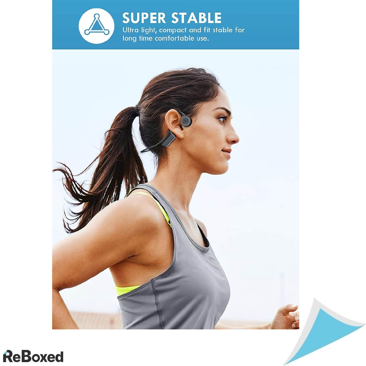 WANFEI Casti Conductie Osoasa Sport Cu Microfon BT 5.0 IP67 Negru