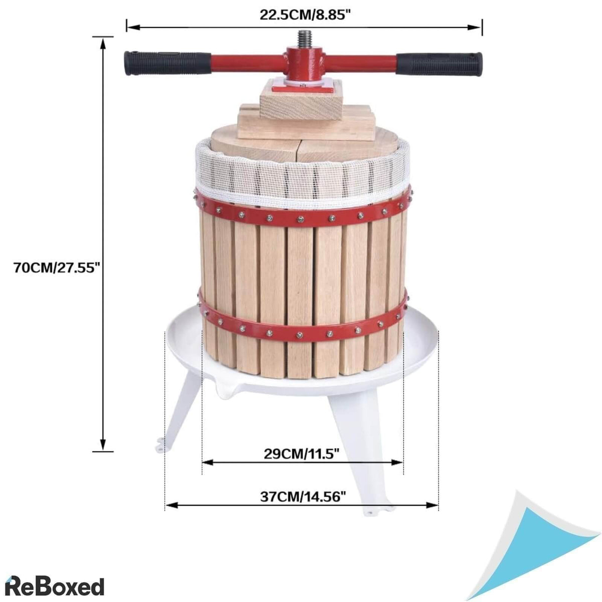Wenhaus Presa de Fructe din Lemn 12L