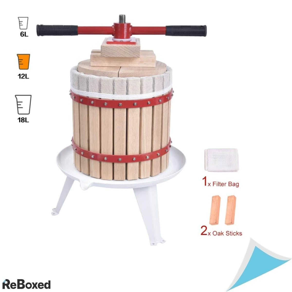 Wenhaus Presa de Fructe din Lemn 12L